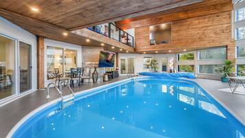 Indoor pool, a heated pool