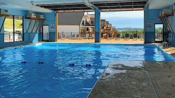 Indoor pool, a heated pool