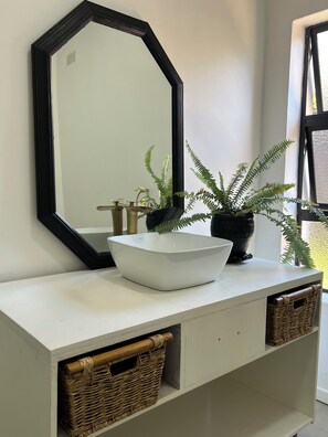 Shower, toilet paper