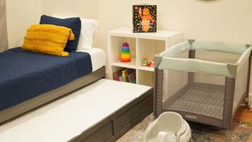 3 bedrooms, iron/ironing board, travel crib, free WiFi