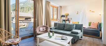 Charming apartment in a hotelbuilding.two bedrooms, mountain surrounding.