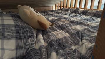 1 slaapkamer, een strijkplank/strijkijzer, wifi, beddengoed