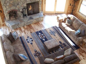 TV, fireplace, DVD player, table football