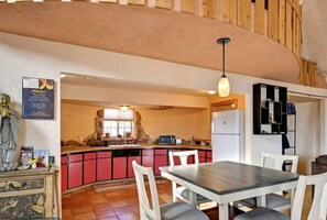 Dining - Spacious Picturesque Dome with Lofted Interior and Patio in Colorado (Crestone)