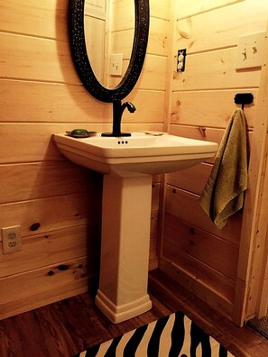 Hair dryer, towels, toilet paper