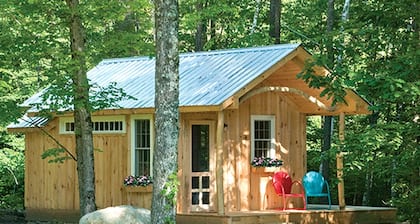Custom Cabin Surrounded by River in Newfane, Vermont