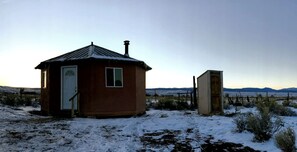 Exterior - Romantic Camping Yurt on Camel Farm near Alamosa, Colorado (Capulin)