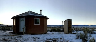 Romantic Camping Yurt on Camel Farm near Alamosa, Colorado