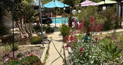 Lovely Glamping Tent for Three with a Shared Pool near Lakeside, California