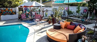 Lovely Glamping Tent for Three with a Shared Pool near Lakeside, California