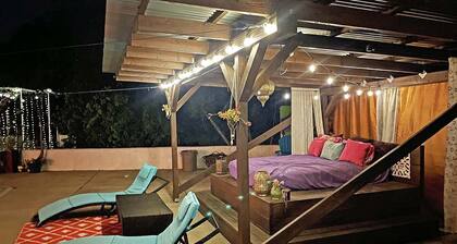 Lovely Glamping Tent for Three with a Shared Pool near Lakeside, California