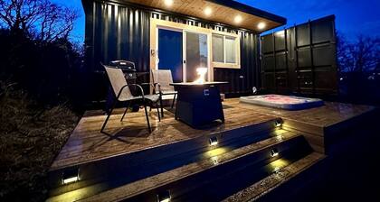 Creekside Container Glamping for a Nature Escape in Monument, Colorado