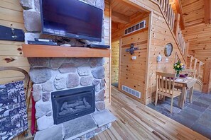 Unclassified image, 4 of 15, button - Rustic Log Cabin Escape in Logan, Ohio, with Hot Tub and Infrared Sauna (Logan)