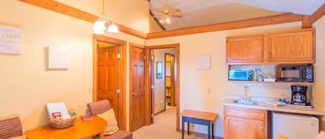 TV, fireplace, DVD player, video library