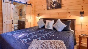 Unclassified image, 3 of 20, button - Romantic Getaways to this Rustic Cabin Rental with Stone Fireplace in Logan, Ohio (Logan)