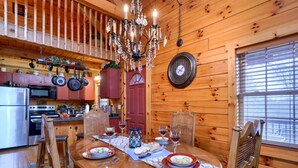 Dining - Wonderful Ohio Getaways in this Wonderful Cabin Rental with Hot Tub (Logan)