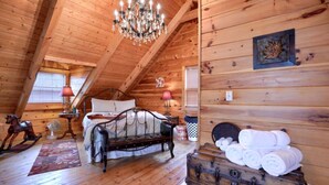 2 bedrooms, bed sheets - Wonderful Ohio Getaways in this Wonderful Cabin Rental with Hot Tub (Logan)