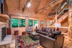 TV, fireplace, foosball, table tennis