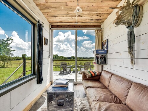Sustainable Eco-Chic Vacation Rental for Three in Round Top, Texas
