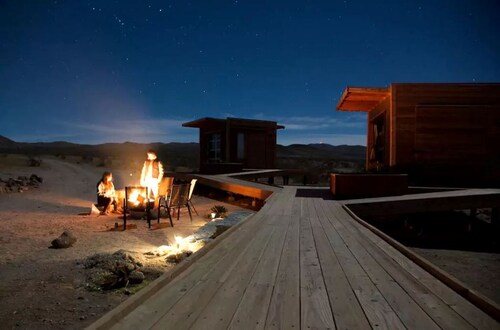 Secluded Glamping Eco-Pod Rental in the Mojave Desert near Ridgecrest, California