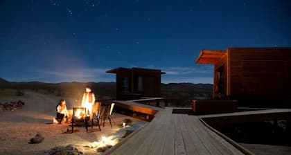 Secluded Glamping Eco-Pod Rental in the Mojave Desert near Ridgecrest, California