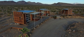 Secluded Glamping Eco-Pod Rental in the Mojave Desert near Ridgecrest, California