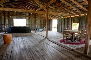 Dining - Unique Four-Person Luxury Tent with a Waterfall near Fort Worth, Texas (Weatherford)