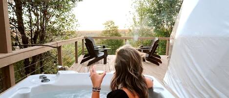 Baignoire à remous extérieure