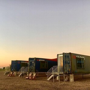 Exterior - Eco-Friendly Converted Shipping Container Vacation Rental in Round Top, Southeast Texas (Round Top)