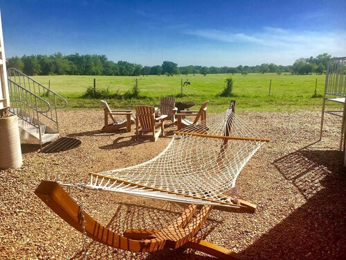 Modern and Rustic Vacation Rental near Round Top Antiques Fair in Southeast Texas