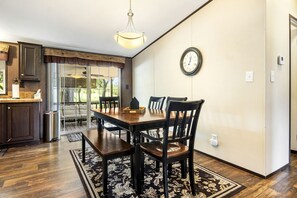 Dining - Peaceful Ranch Getaway with Scenic Trails on Private Hill Country Estate near Bandera, Texas (Bandera)
