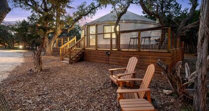 A Romantic Getaway in this Luxurious Yurt for Couples in Wimberley, TX