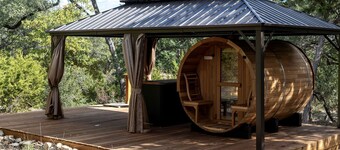 A Romantic Getaway in this Luxurious Yurt for Couples in Wimberley, TX
