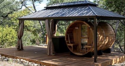 A Romantic Getaway in this Luxurious Yurt for Couples in Wimberley, TX