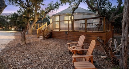 A Romantic Getaway in this Luxurious Yurt for Couples in Wimberley, TX