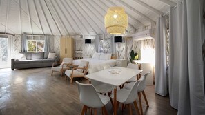 Interior - A Romantic Getaway in this Luxurious Yurt for Couples in Wimberley, TX (Wimberley)