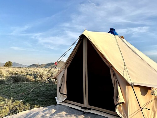 Charming Pet-Friendly Bell Tent for Glamping Escapes to Montana