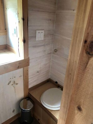 Hair dryer, soap, shampoo, toilet paper