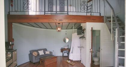 Converted Grain Silo for Unique Glamping Accommodation in Alvin, Illinois