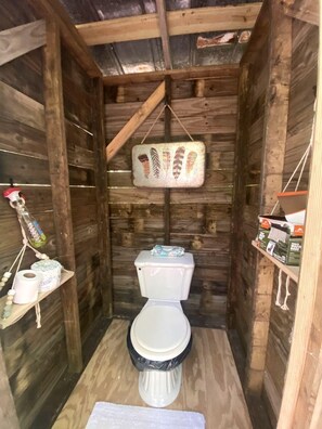 Soap, shampoo, toilet paper