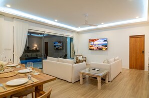 Villa, Patio, Sea View | Living area