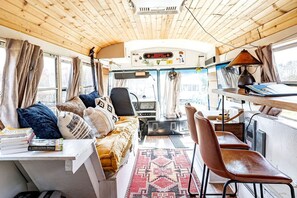 Interior - Eccentric Converted Bus, Perfect for a Tennessee Vacation (Grandview)