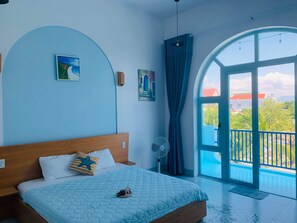 Deluxe Double Room, Balcony, Garden View | Blackout drapes, soundproofing, iron/ironing board, free WiFi