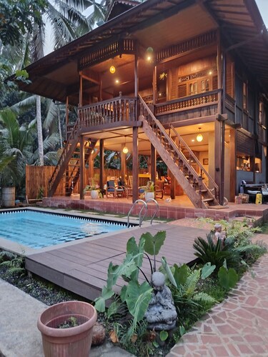 A traditional wooden house far from the rat race in the real Bali.