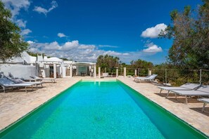 A heated pool