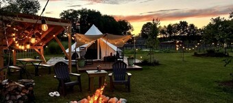 Charming Bell Tent Fantastic for a Cozy Glamping Experience in Turner, Maine