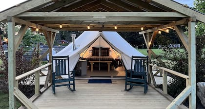 Adult Only Bell Tent Perfect for a Romantic Getaway in Turner, Maine