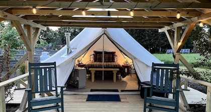Adult Only Bell Tent Perfect for a Romantic Getaway in Turner, Maine