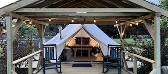 Adult Only Bell Tent Perfect for a Romantic Getaway in Turner, Maine