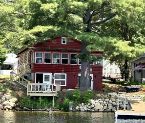 Exterior - Cozy Lakefront Cabin Perfect for a Family Getaway in Wells, NY (Wells)